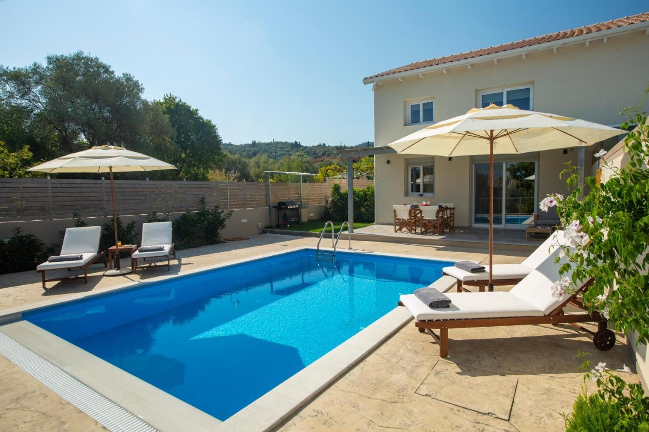 Grappolo Lefkada Villas - Villa Vertzami Just 2 Km From Lefkada Town Apolpaina المظهر الخارجي الصورة