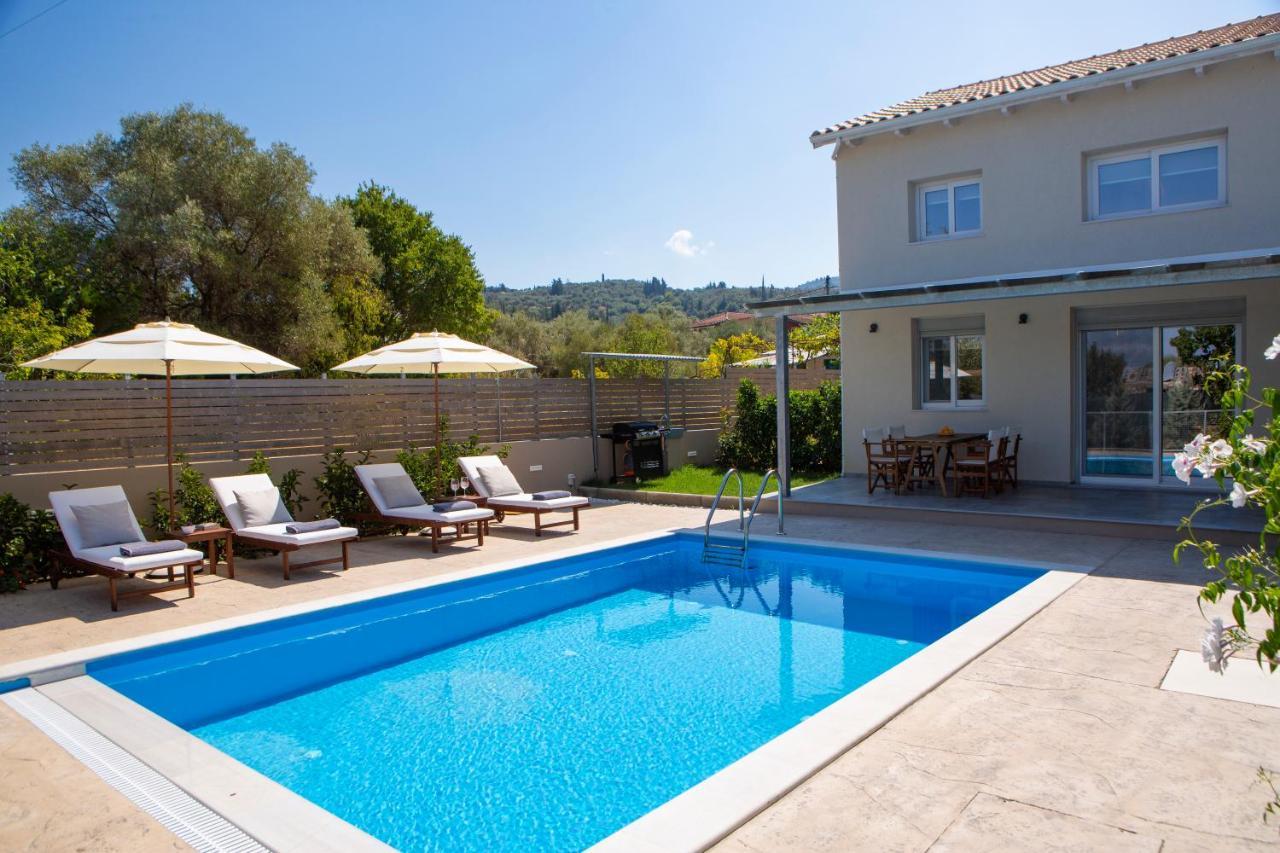 Grappolo Lefkada Villas - Villa Vertzami Just 2 Km From Lefkada Town Apolpaina المظهر الخارجي الصورة