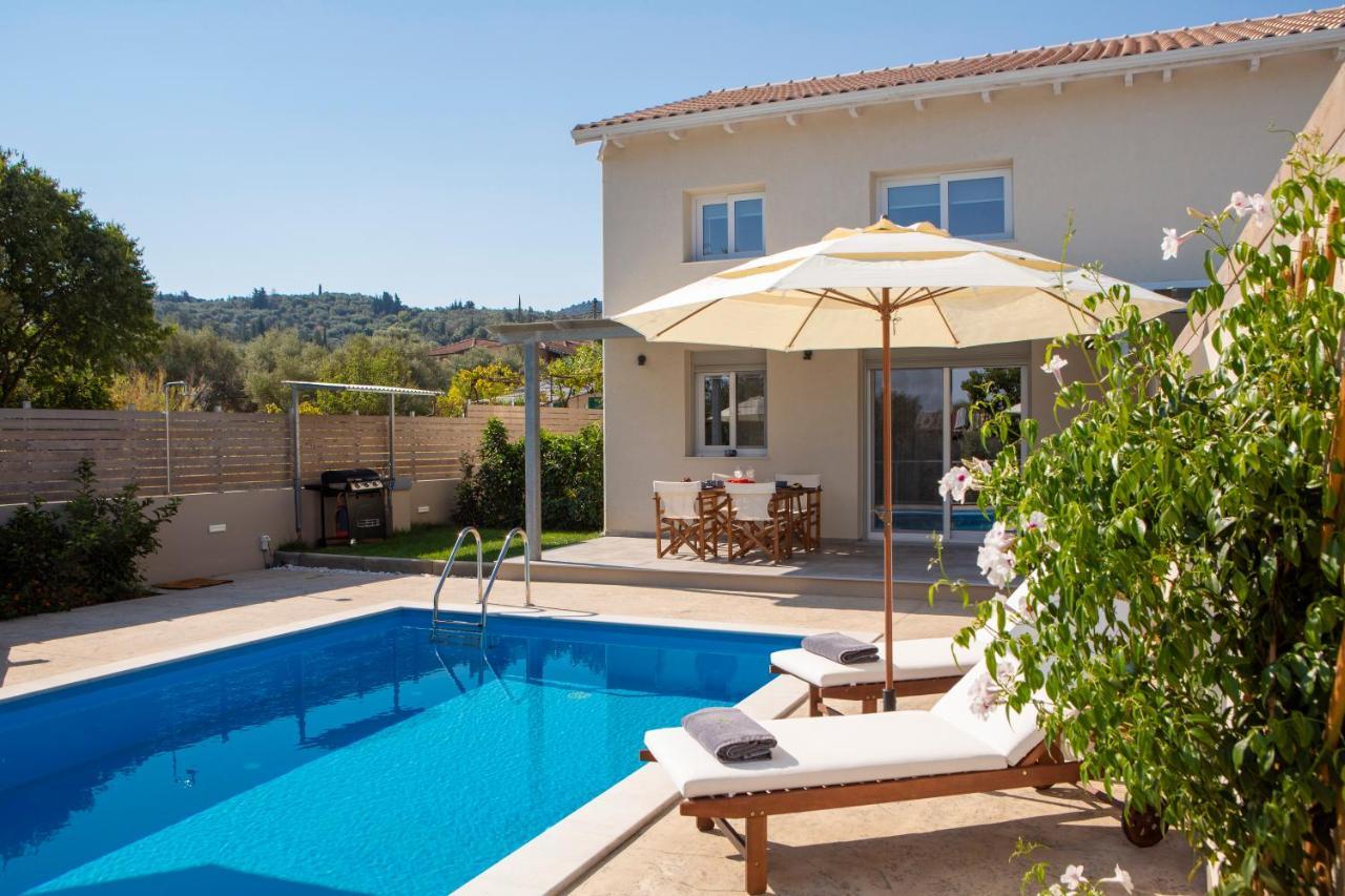 Grappolo Lefkada Villas - Villa Vertzami Just 2 Km From Lefkada Town Apolpaina المظهر الخارجي الصورة