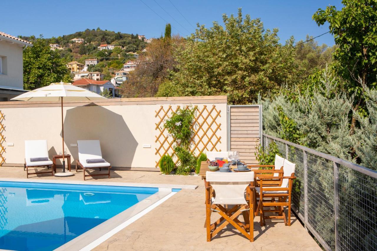 Grappolo Lefkada Villas - Villa Vertzami Just 2 Km From Lefkada Town Apolpaina المظهر الخارجي الصورة