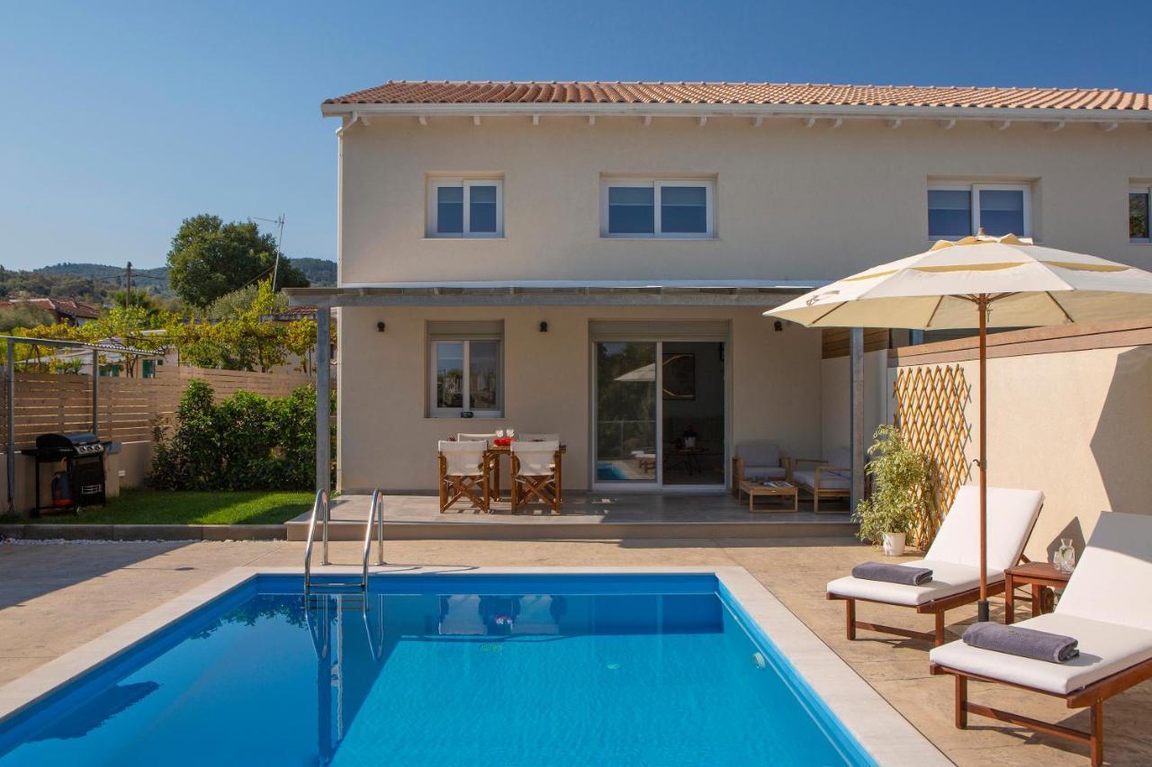 Grappolo Lefkada Villas - Villa Vertzami Just 2 Km From Lefkada Town Apolpaina المظهر الخارجي الصورة